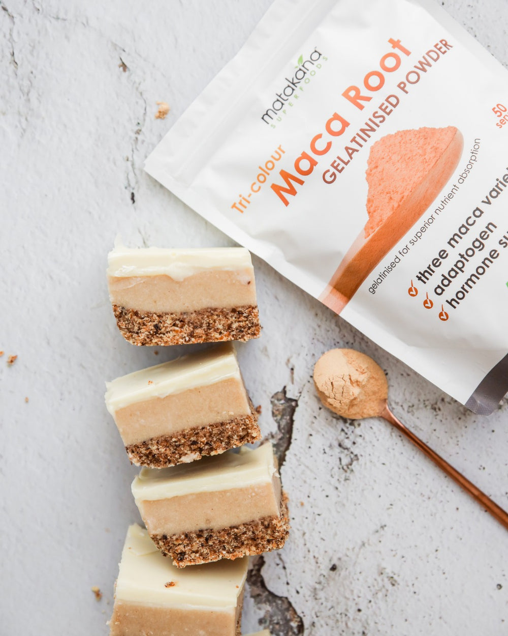 Energising Caramel Slice with Maca