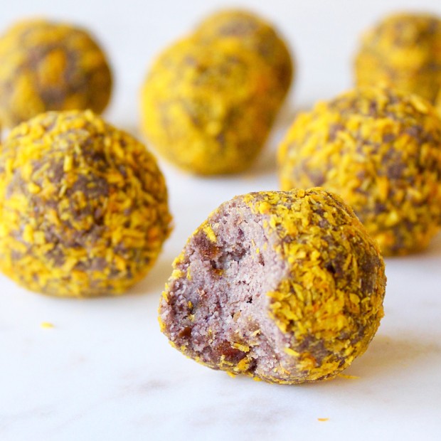 Coconut Blueberry Balls