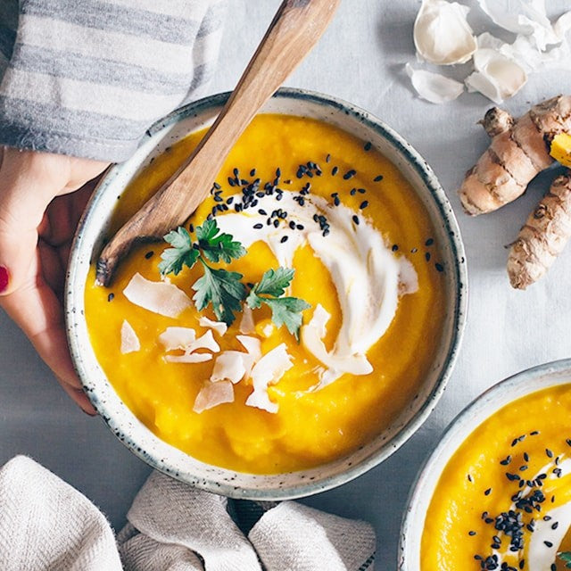 Warming Carrot Soup with Turmeric & Ginger