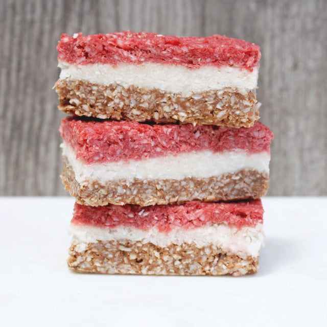 Cacao and Beetroot Coconut Slice