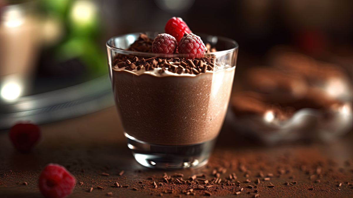 Raspberry Cacao Pudding