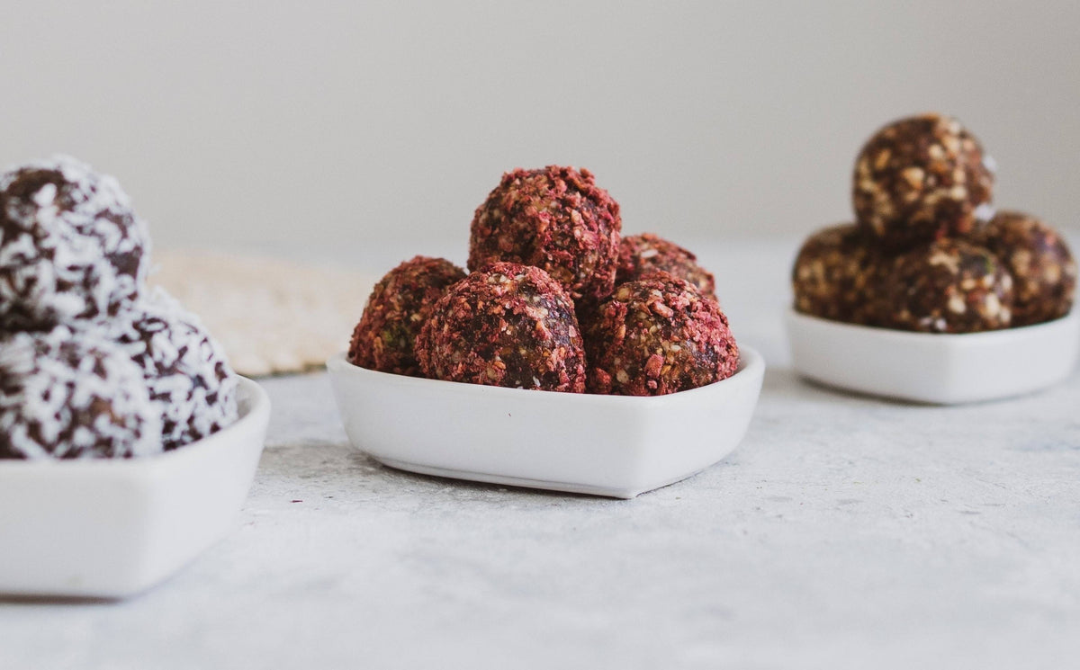 Raspberry and Cacao Energy Balls