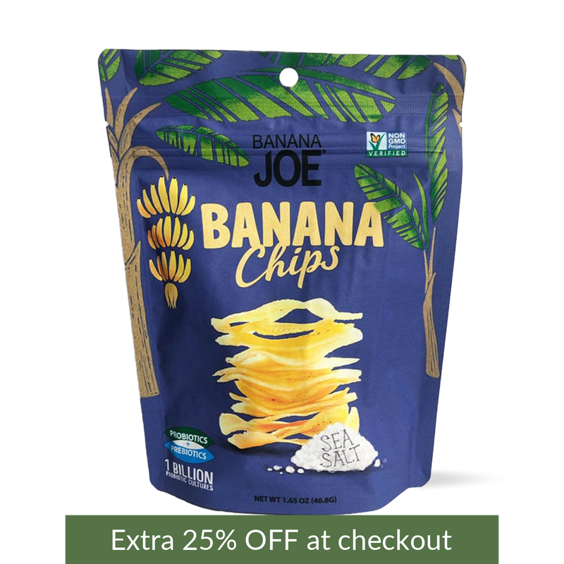Banana Joe Chips - Sea Salt - Matakana Superfoods