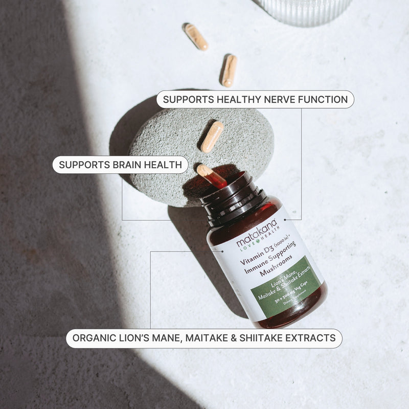 Immuno Mushrooms + Vit D3