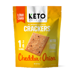 Keto Almond Flour Crackers - Cheddar & Onion