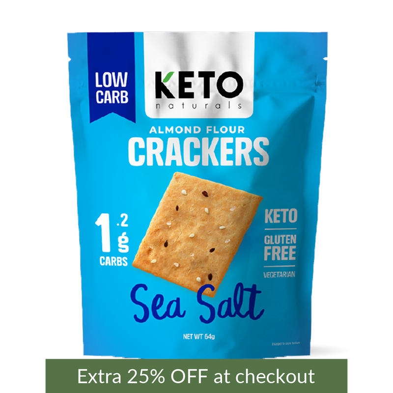 Keto Almond Flour Crackers - Sea Salt