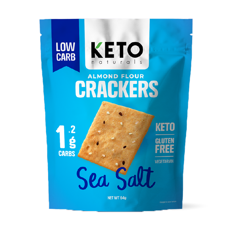 Keto Almond Flour Crackers - Sea Salt