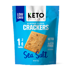 Keto Almond Flour Crackers - Sea Salt