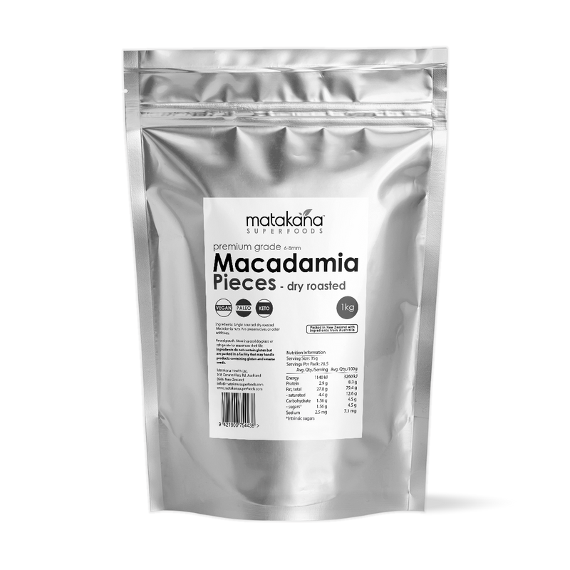 Macadamia Nut Pieces - Dry Roasted