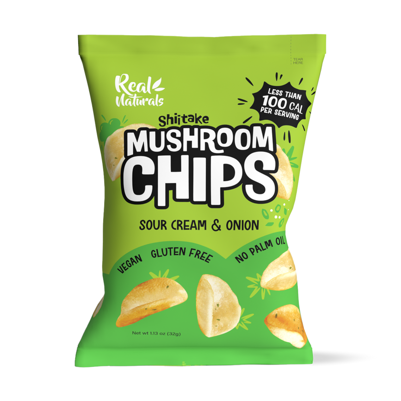 Shiitake Mushroom Chips - Sour Cream & Onion